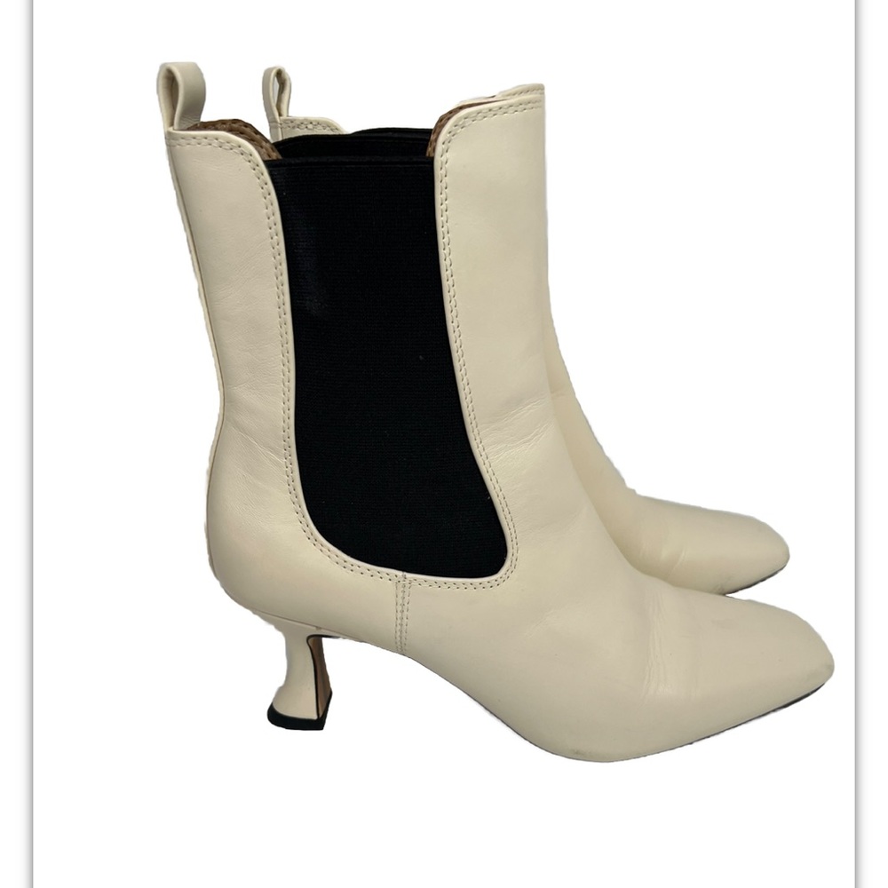 Sam Edelman Lani Women's Boots White cream black 7.5